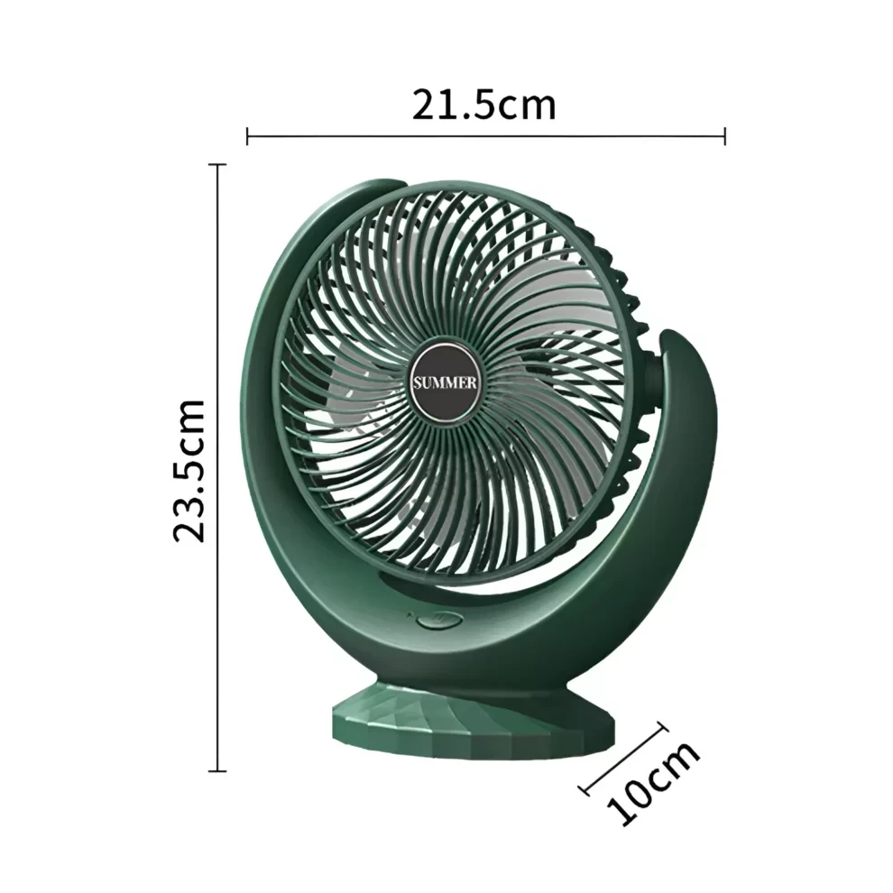 NDIANA IRF-881B Multifunctional Desktop Fan – Green